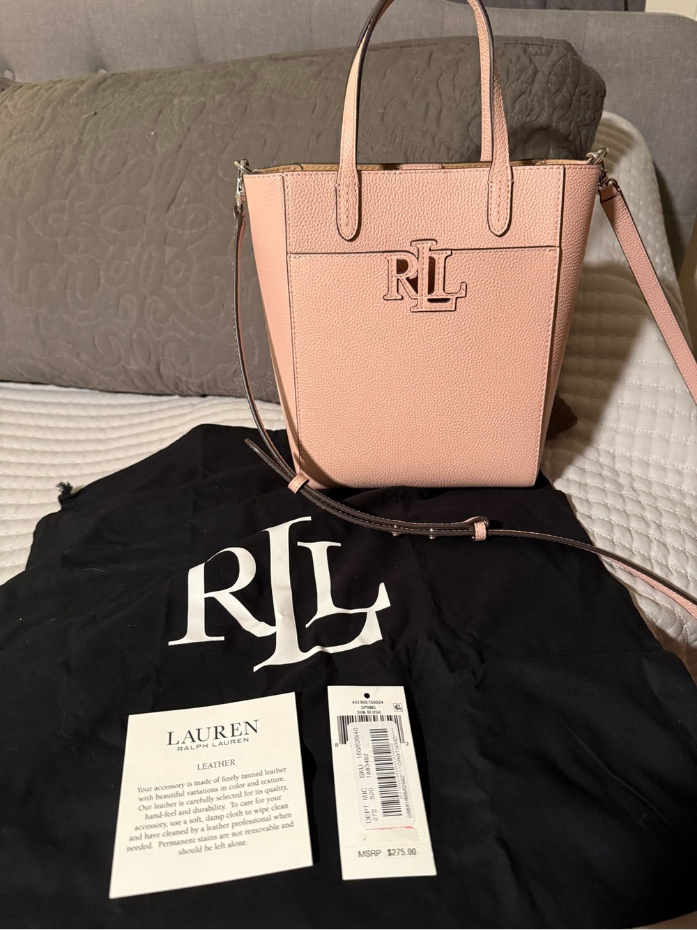 Ralph Lauren Cameron Small Leather Tote